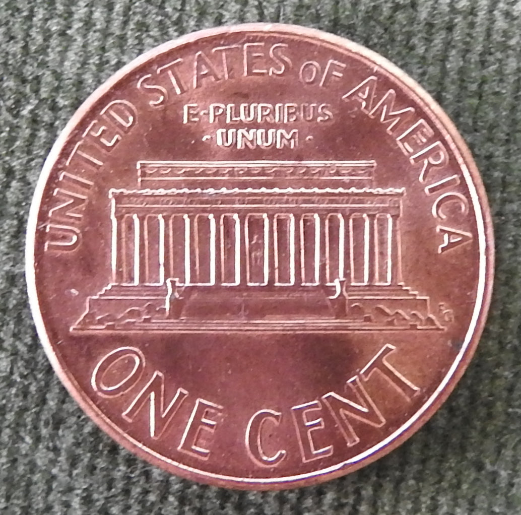 USA American 2000 D 1 Cent Lincoln Monument Coin - Circulated