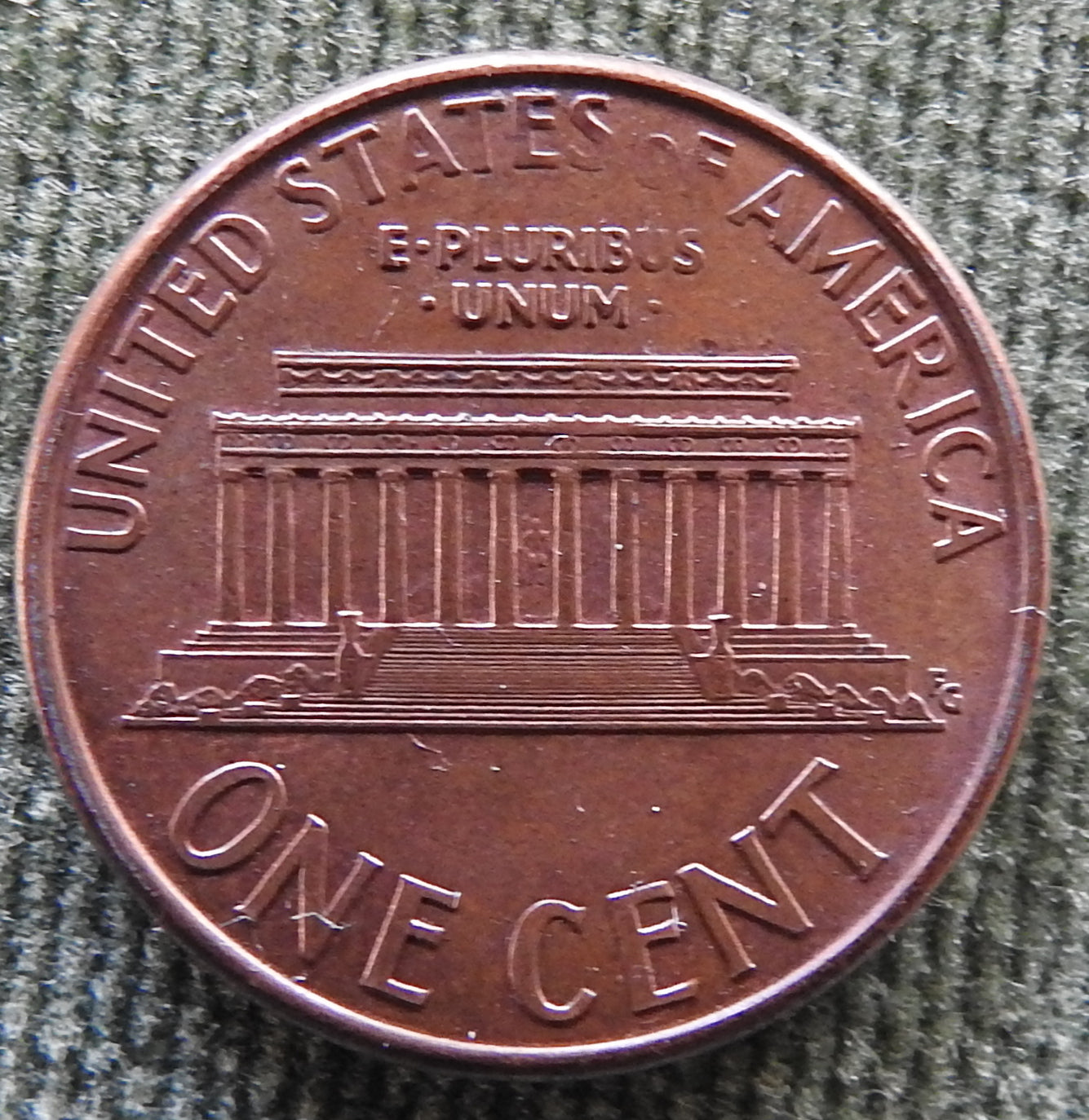 USA American 1996 D 1 Cent Lincoln Monument Coin - Circulated