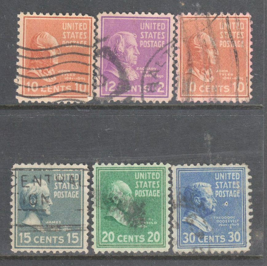 USA America 1938 -1939 Presidential Issue Patial Stamp Set (14 Stamps) - Cancelled