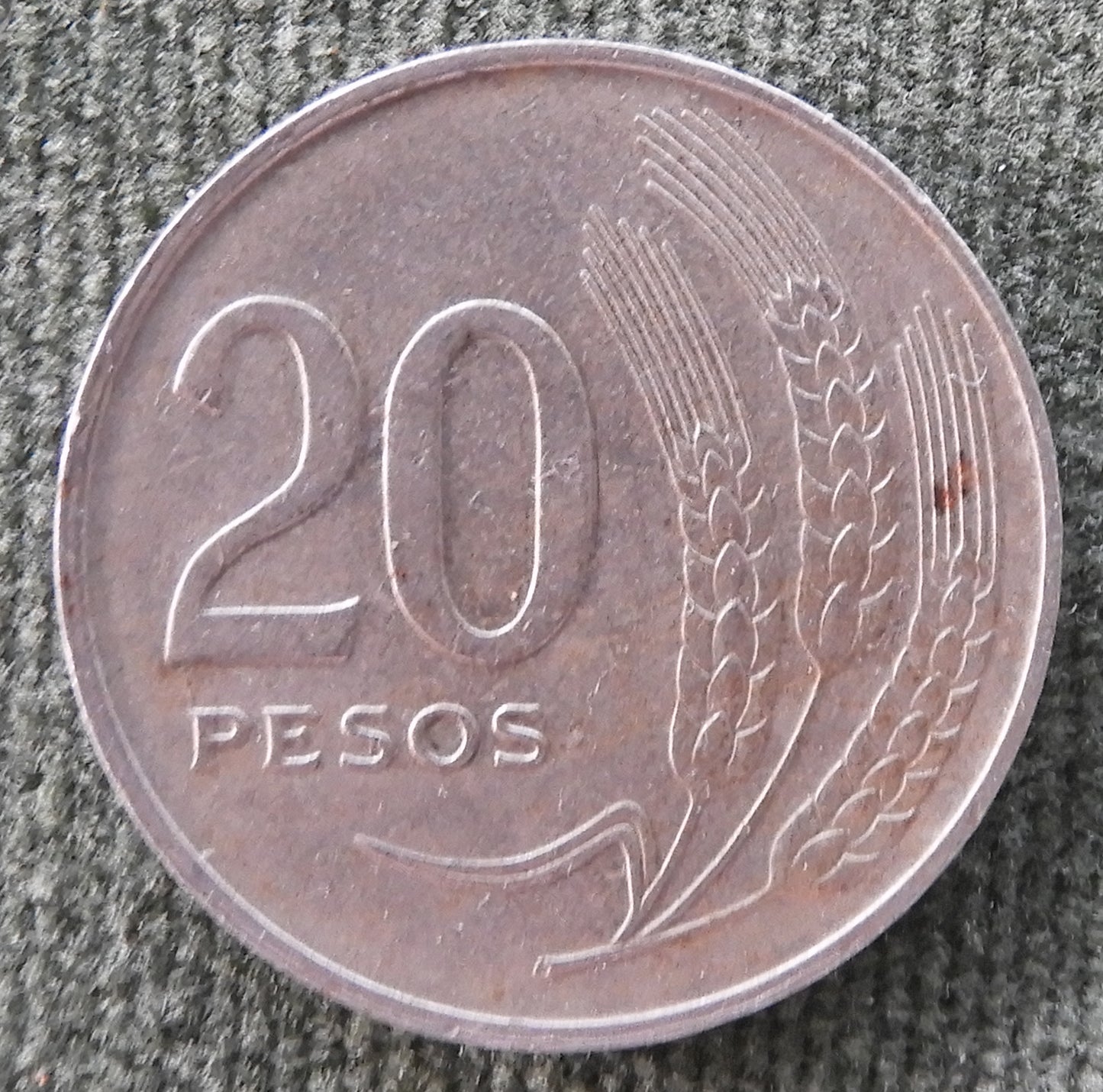 Uruguay 1970 S 20 Pesos Coin