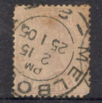 Victoria 1901 2 Pence Violet Queen Victoria Stamp Perf: 11 x 12.5