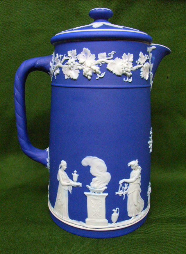 Wedgwood blue jasper coffee pot