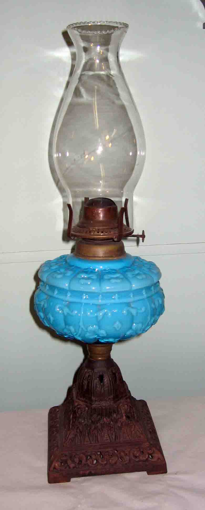 Victorian oil lamp