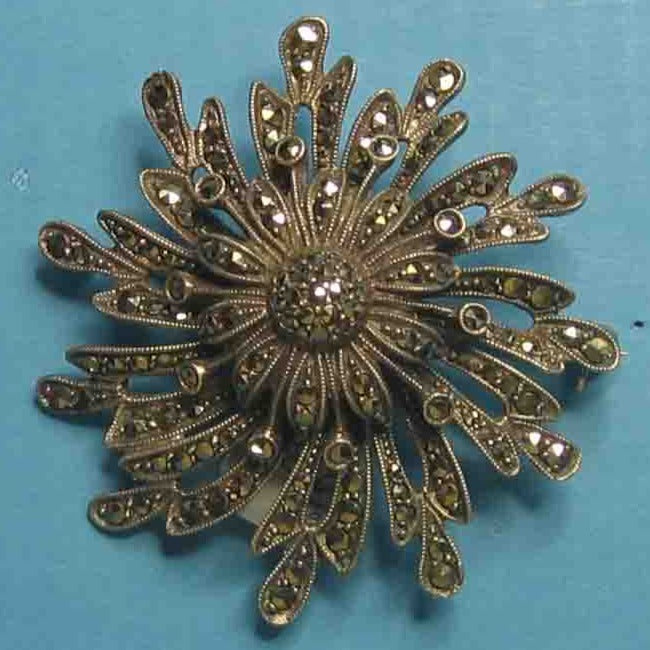 Marcasite brooch