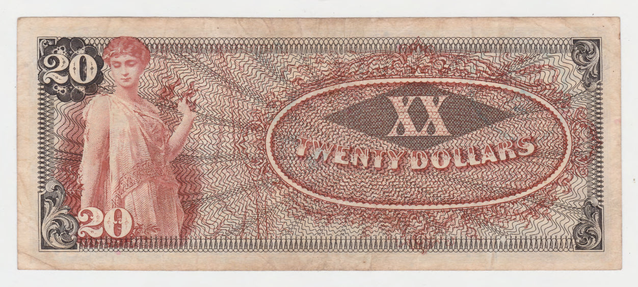 USA American 20 Dollar MPC Military Payment Certificate Series 661 Issue 36 s/n B06280170B