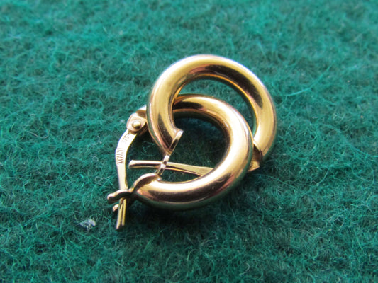 9ct Gold Hoop Pierced Earrings