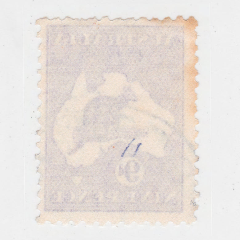 Australian 1915 9d 9 Penny Violet Kangaroo Stamp - Perf: 11.5-12