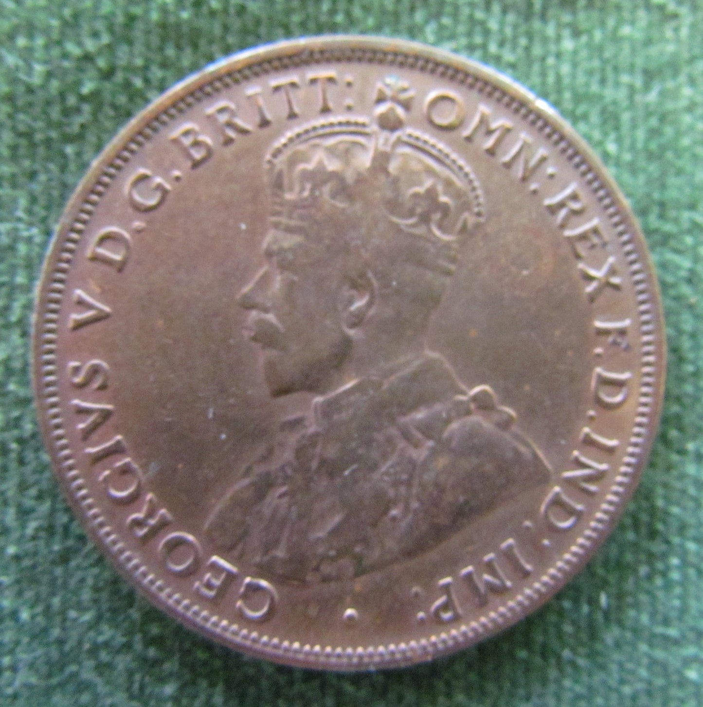 Australian 1917 1d 1 Penny King George V Coin