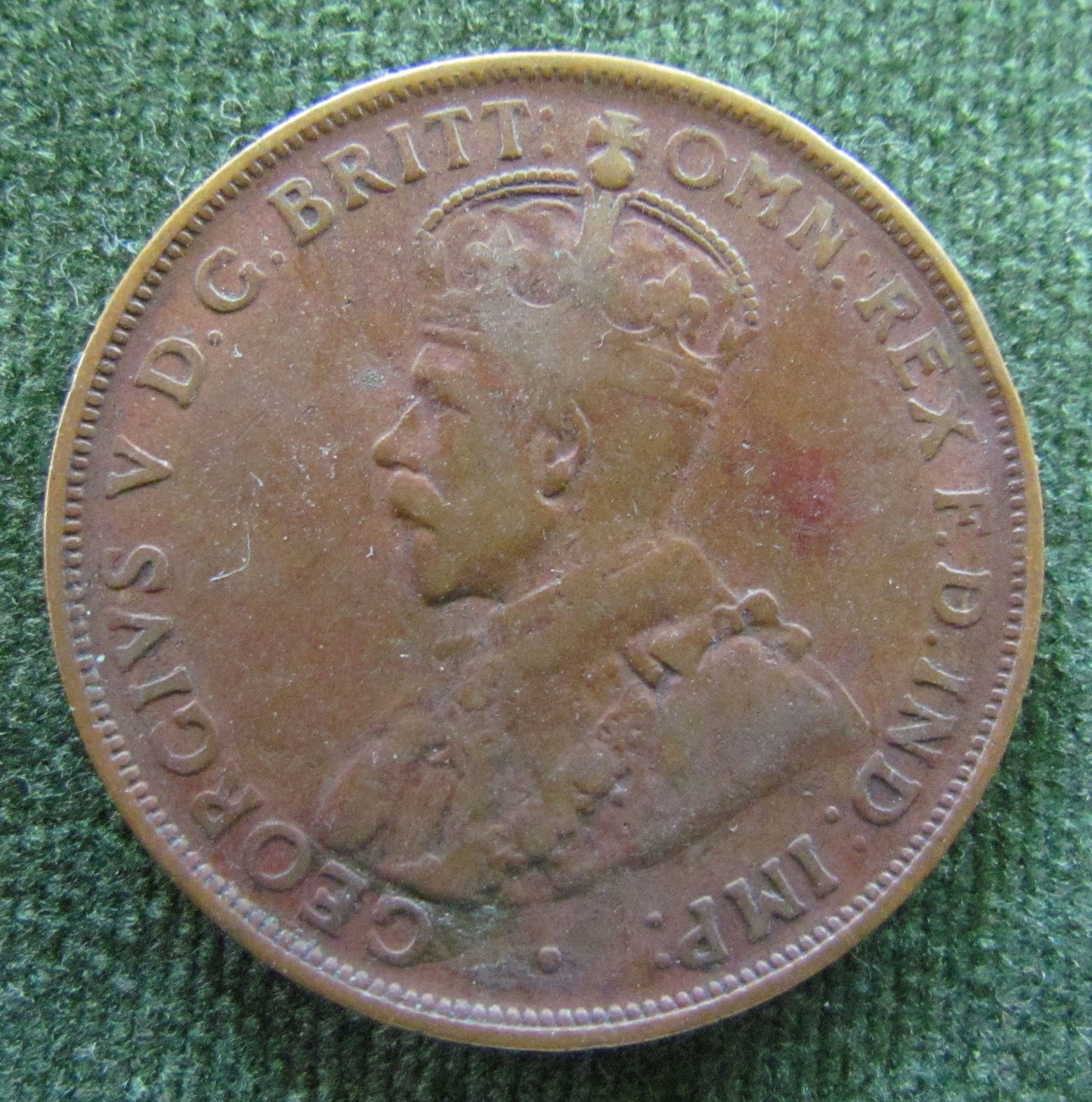 Australian 1920 1d 1 Penny King George V Coin