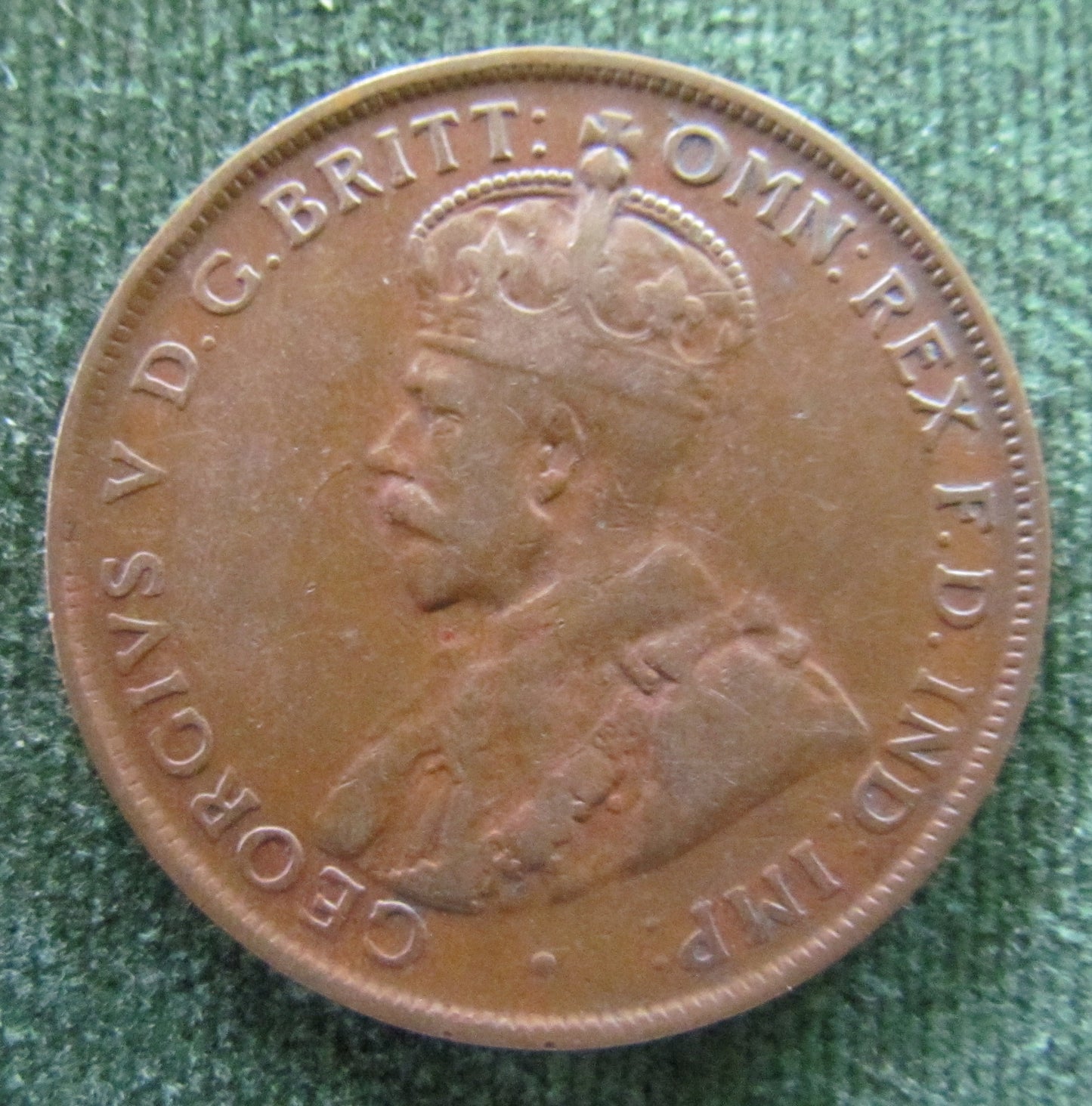 Australian 1926 1d 1 Penny King George V Coin