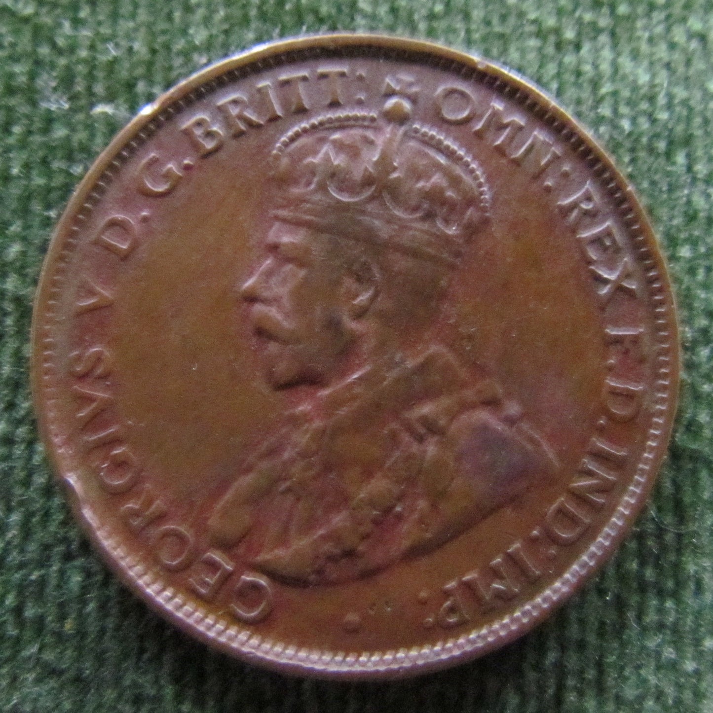 Australian 1927 1/2d Half Penny King George V Coin
