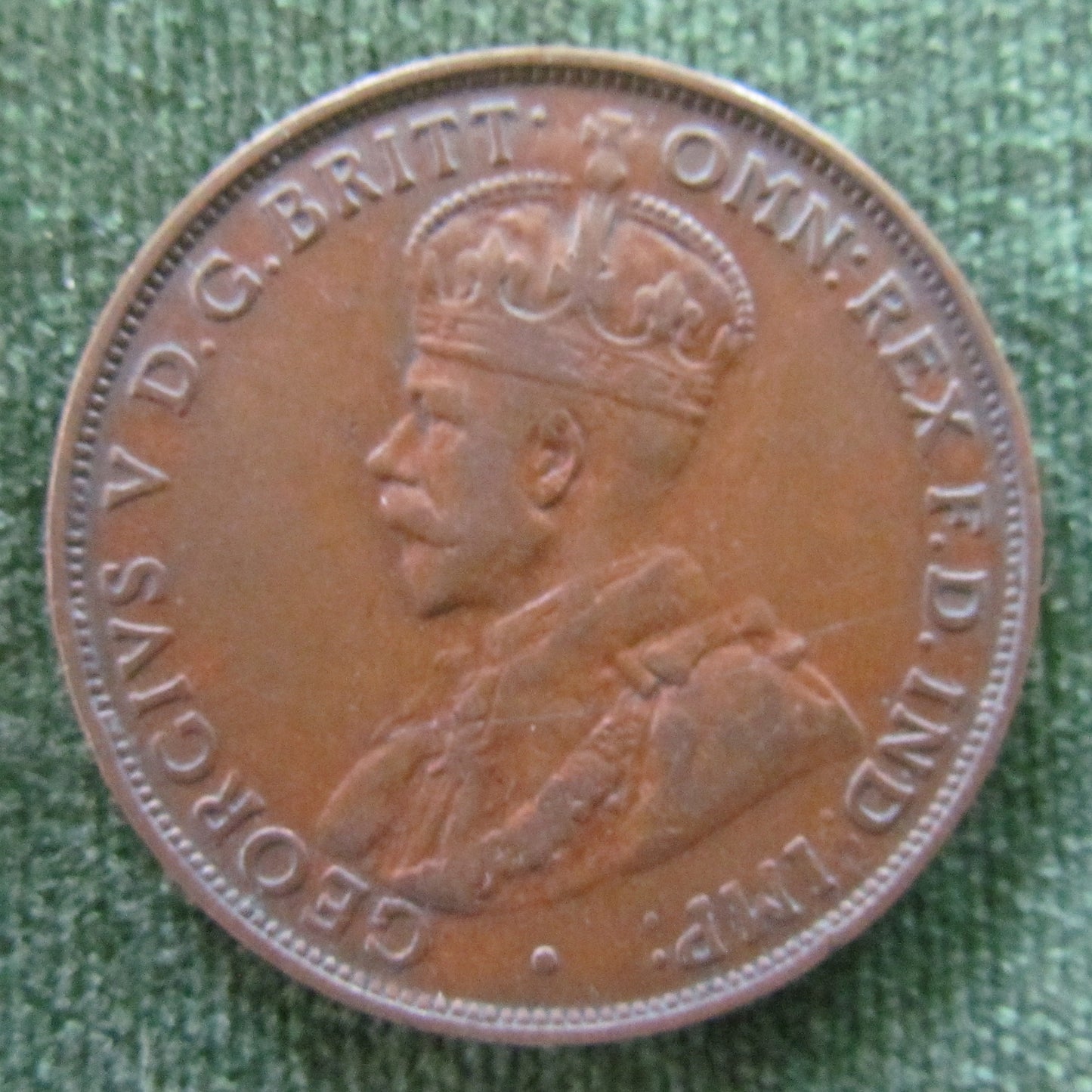 Australian 1931 1d 1 Penny King George VI Coin - Dropped 1