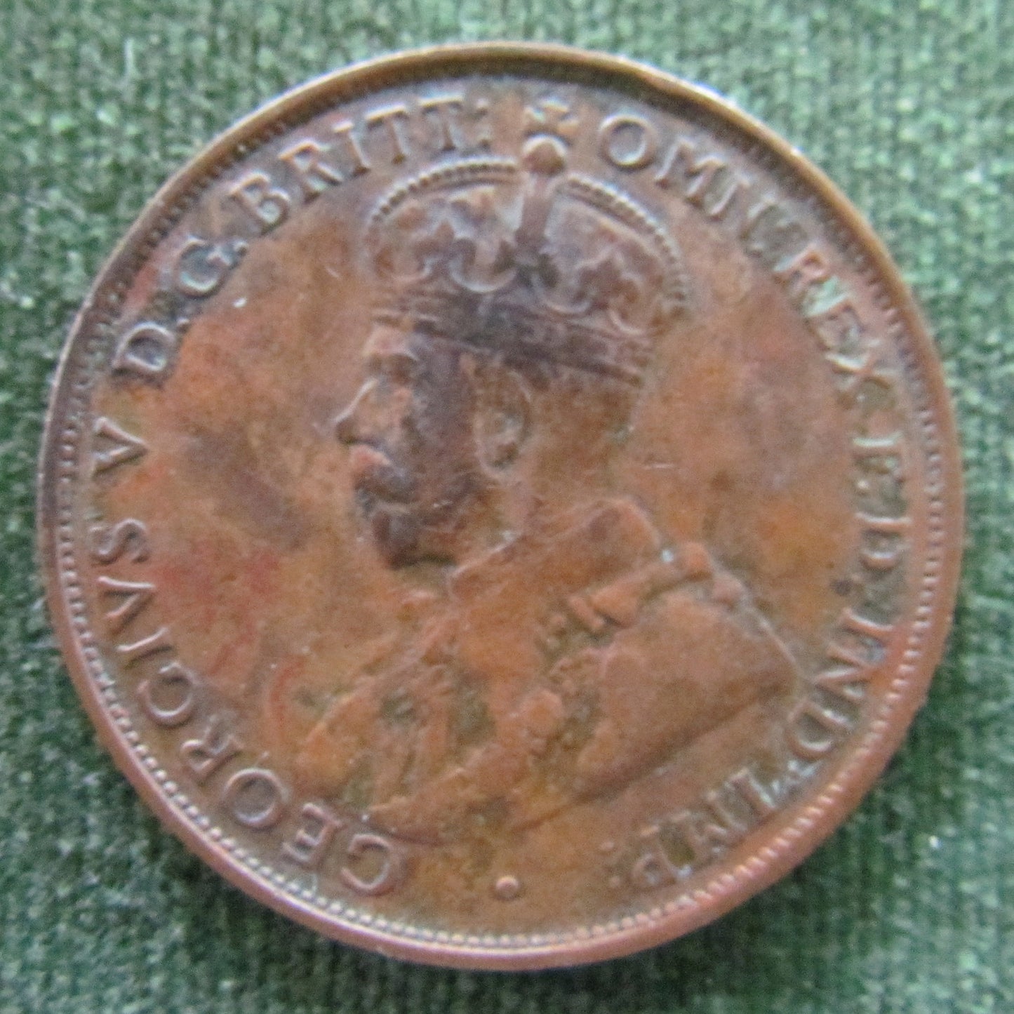 Australian 1933 1d 1 Penny King George V Coin