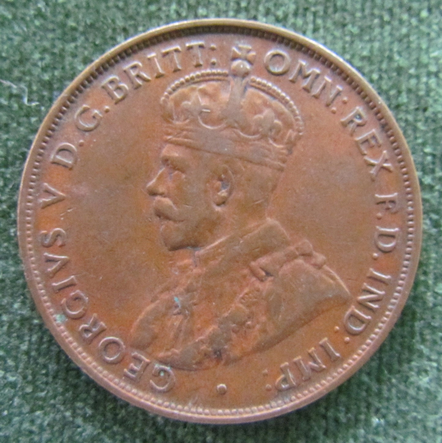 Australian 1934 1d 1 Penny King George V Coin