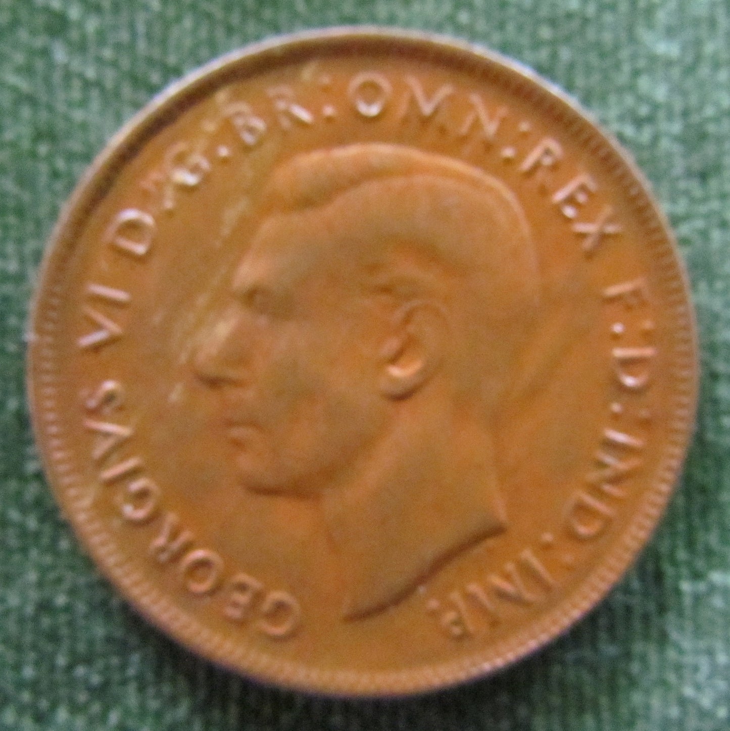 Australian 1942Y. 1d 1 Penny King George VI Coin