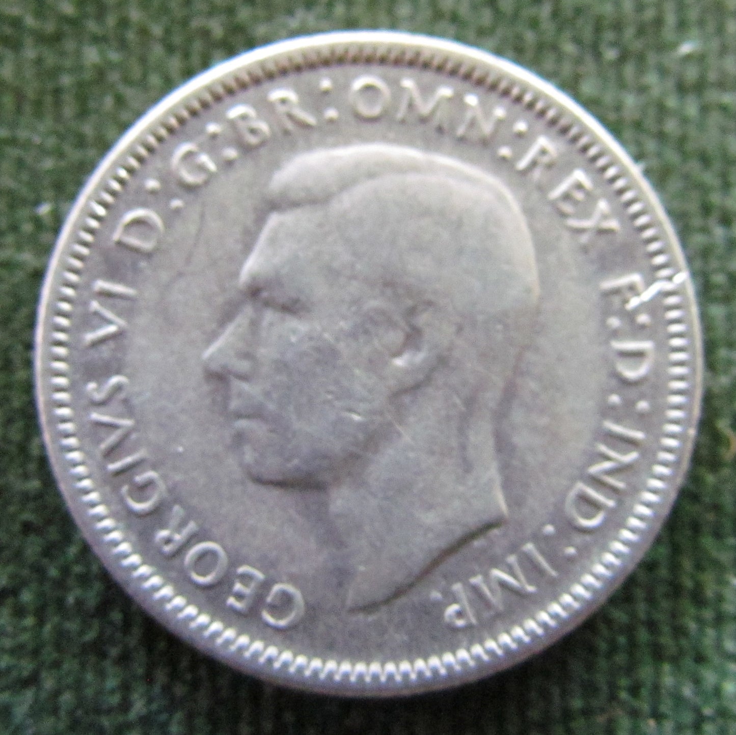 Australian 1946 1/- 1 Shilling King George VI Coin Graded VF - Variety Planchet Error