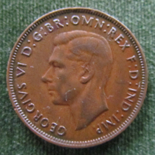 Australian 1947Y. 1d 1 Penny King George VI Coin