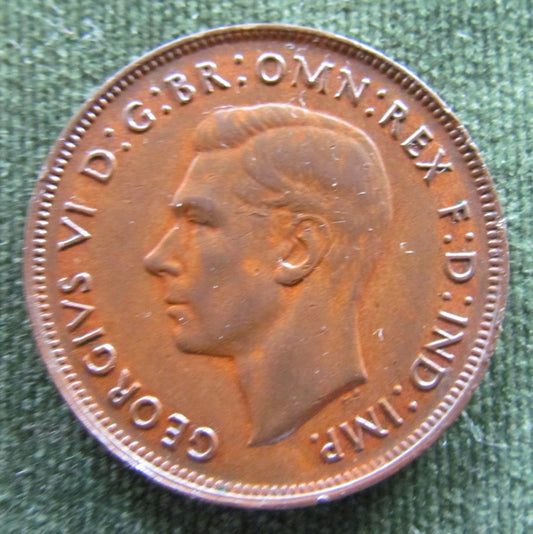 Australian 1948 1d 1 Penny King George VI Coin