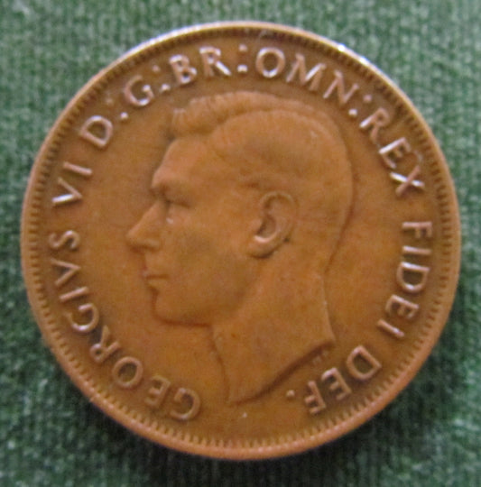 Australian 1951 1d 1 Penny King George VI Coin