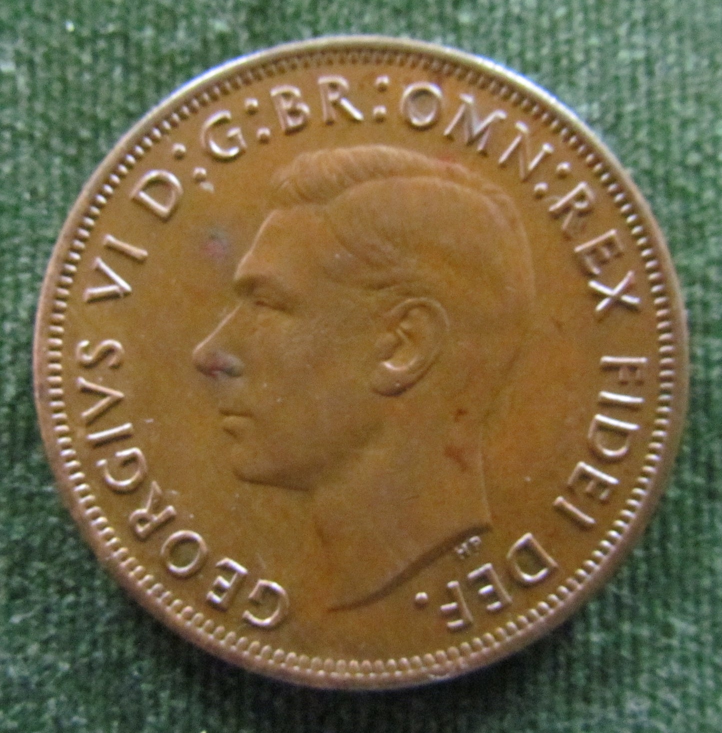 Australian 1951PL 1d 1 Penny King George VI Coin