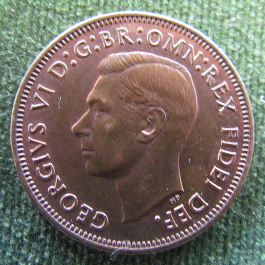 Australian 1951PL 1/2d Half Penny King George V Coin - High Grade