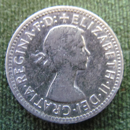 Australian 1958 1/- 1 Shilling Queen Elizabeth II Coin - Circulated