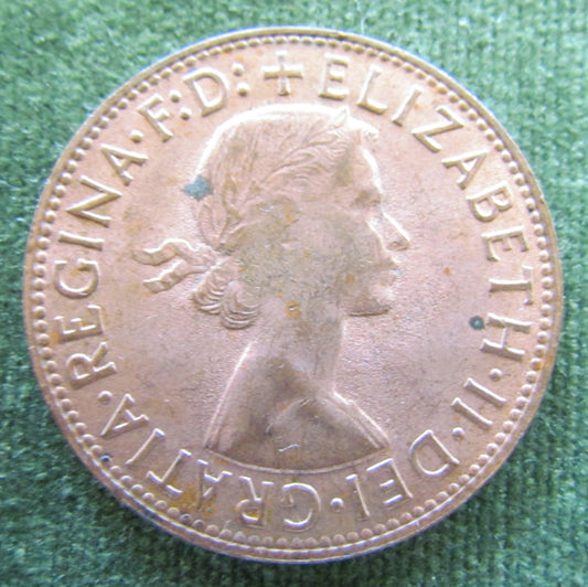 Australian 1963Y. 1d 1 Penny Queen Elizabeth II Coin