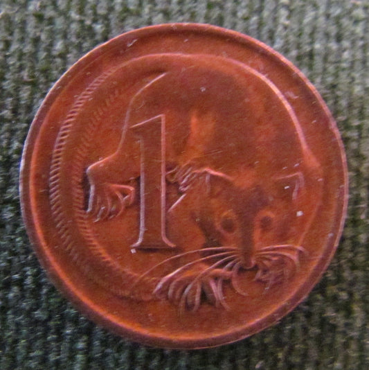 Australian 1973 1 Cent Queen Elizabeth II QEII Coin - Variety Clipped