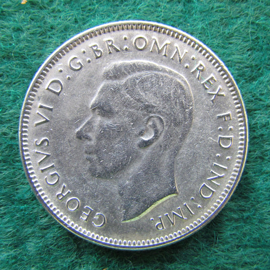 Australian 1942 2/- Florin King George VI Coin - Circulated