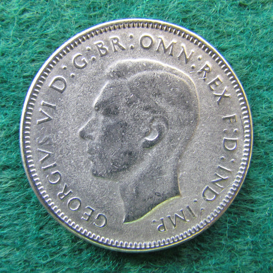 Australian 1946 2/- Florin King George VI Coin - Circulated