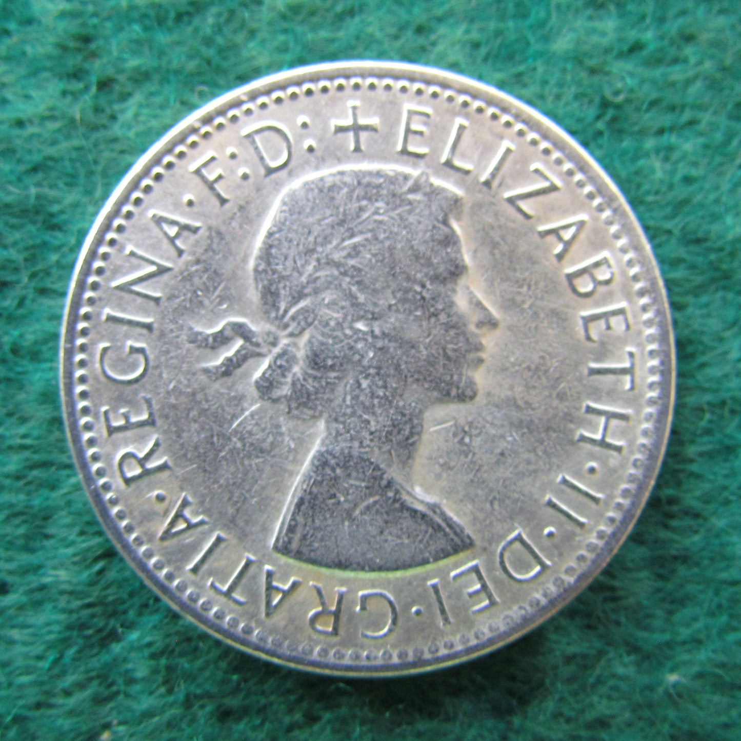 Australian 1957 2/- Florin Queen Elizabeth II Coin - Circulated