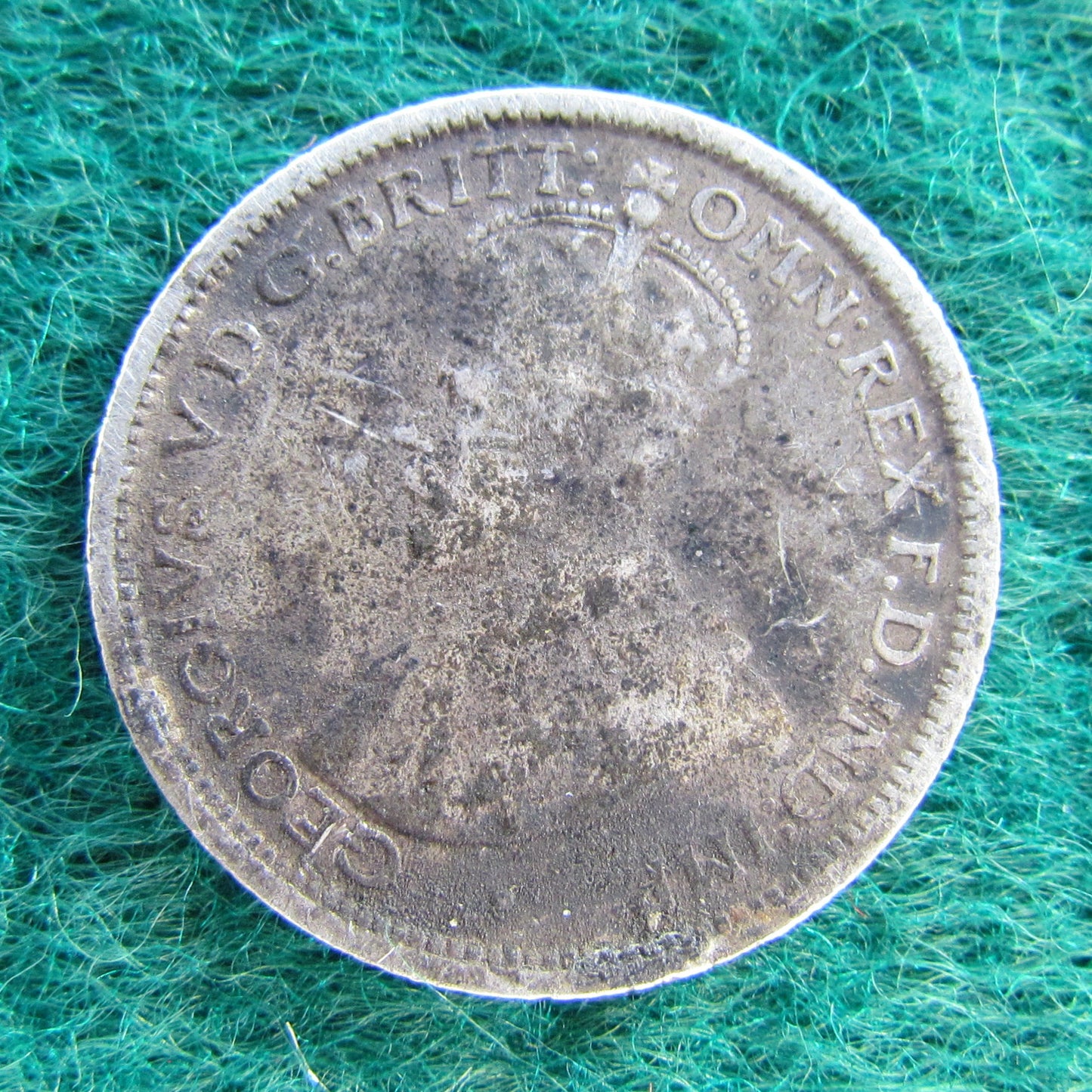 Australian 1920 M 6d Sixpence King George V Coin - Circulated