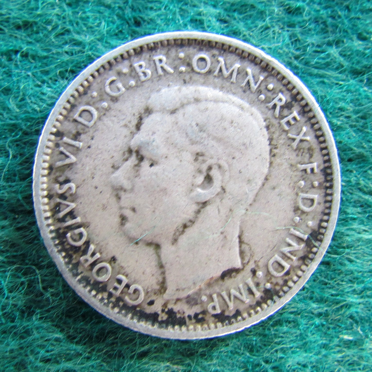 Australian 1942 6d Sixpence King George VI Coin - Circulated