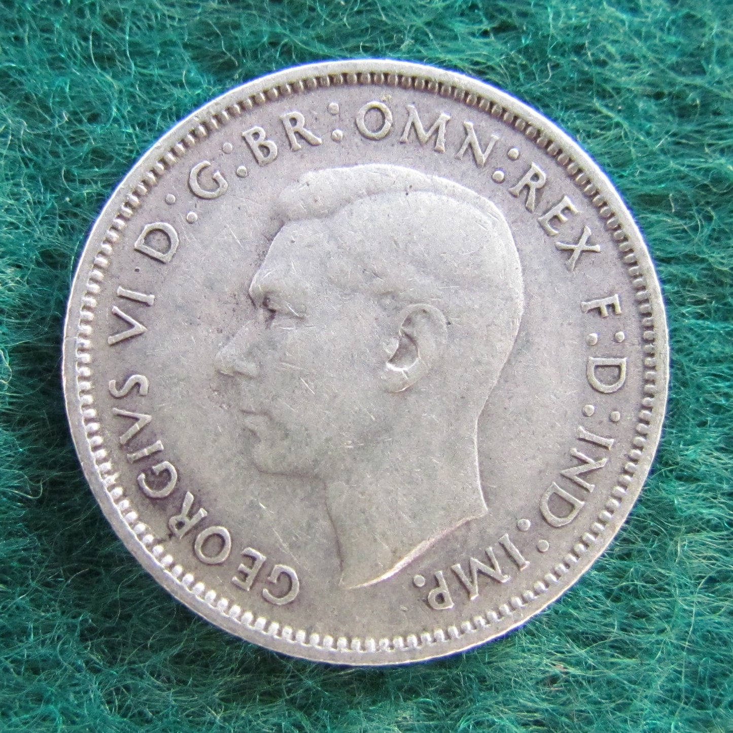 Australian 1944 S 6d Sixpence King George VI Coin - Circulated