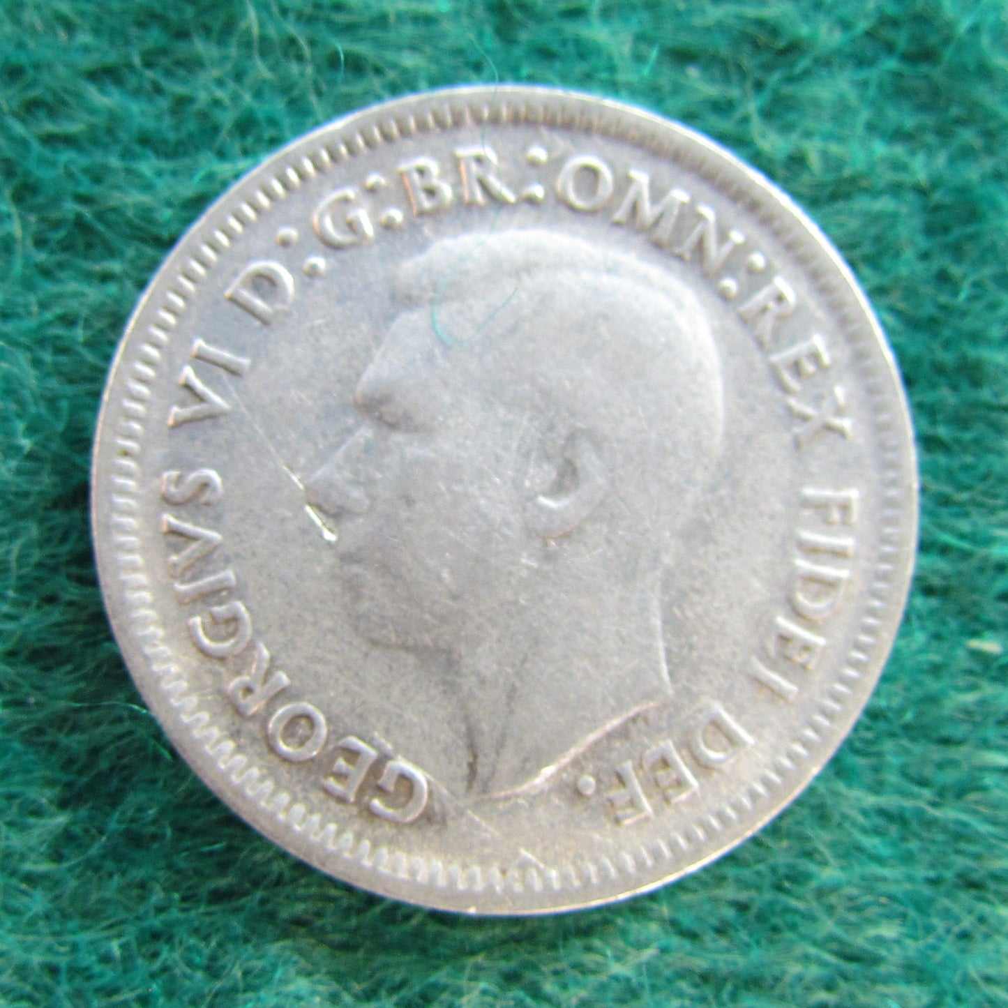Australian 1950 6d Sixpence King George VI Coin - Circulated