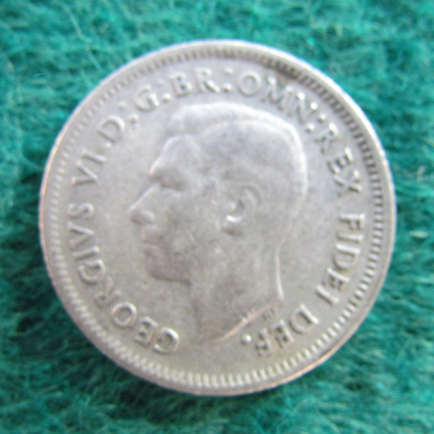 Australian 1951 6d Sixpence King George VI Coin - Circulated