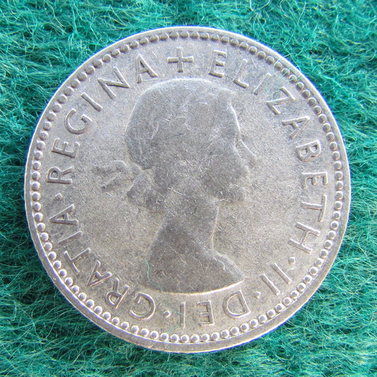 Australian 1954 6d Sixpence Queen Elizabeth II Coin - Circulated