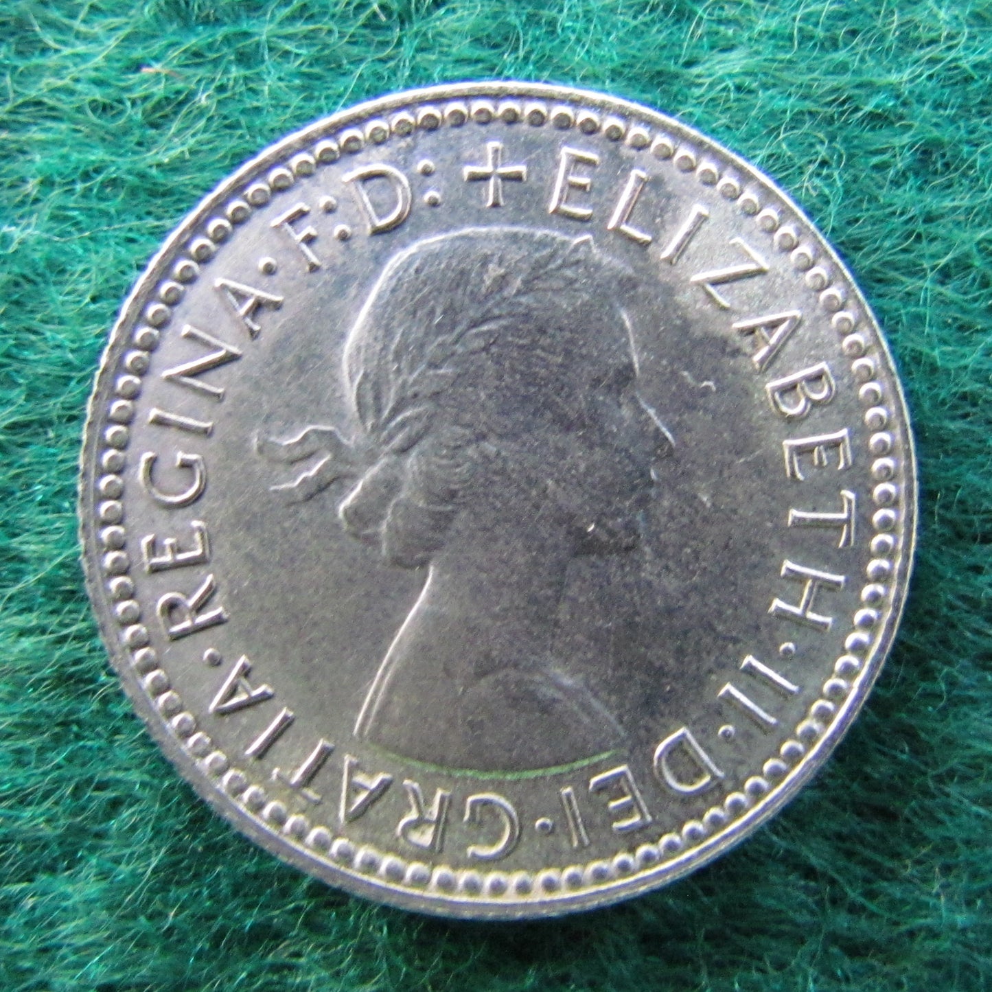 Australian 1955 6d Sixpence Queen Elizabeth II Coin - Circulated