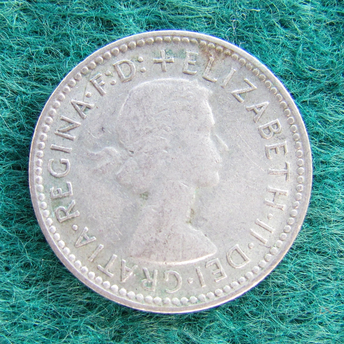 Australian 1956 6d Sixpence Queen Elizabeth II Coin - Circulated
