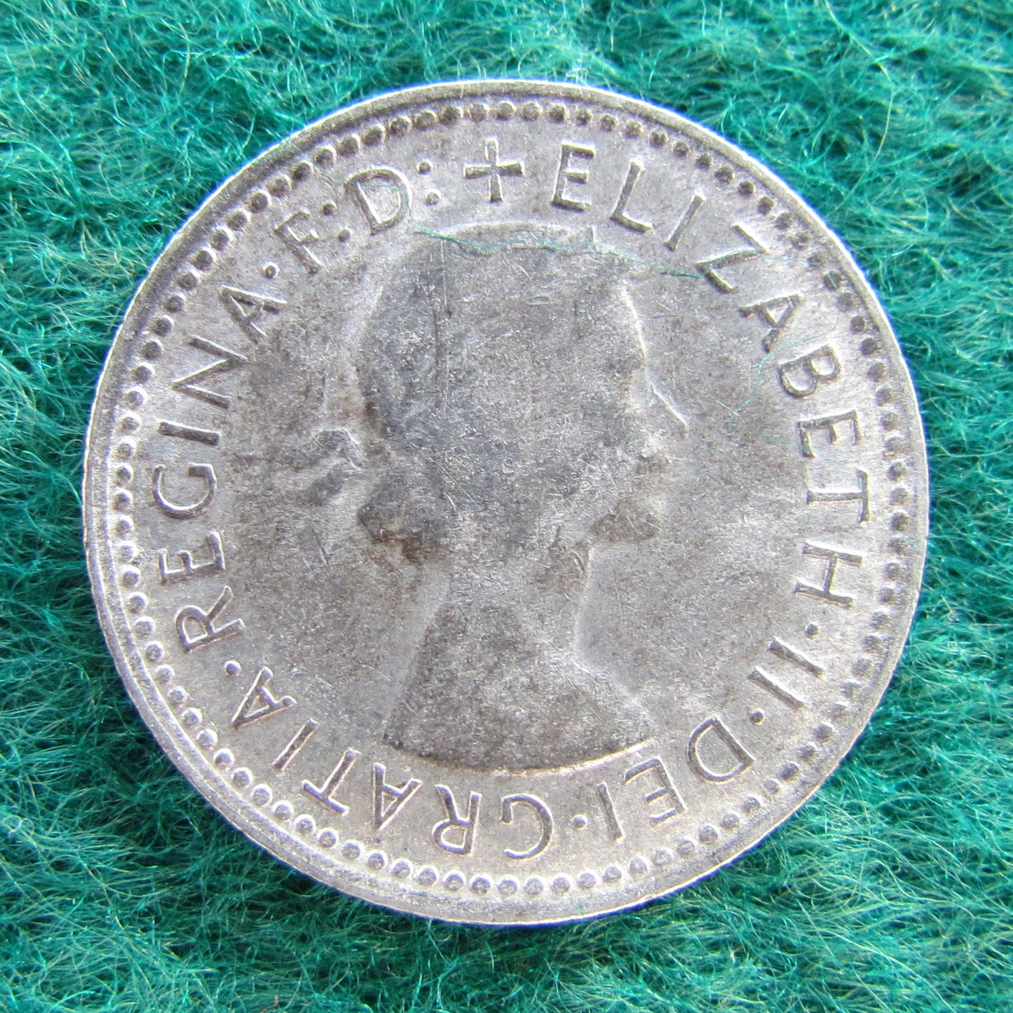 Australian 1958 6d Sixpence Queen Elizabeth II Coin - Circulated