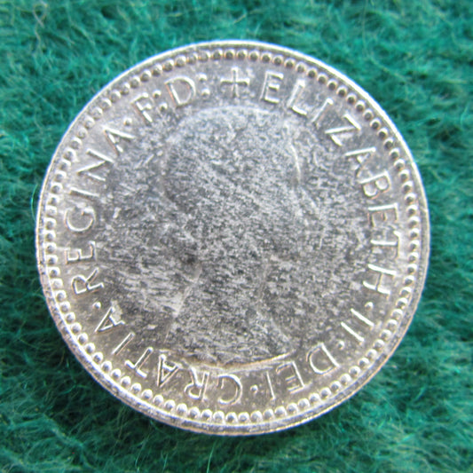Australian 1960 6d Sixpence Queen Elizabeth II Coin - Circulated