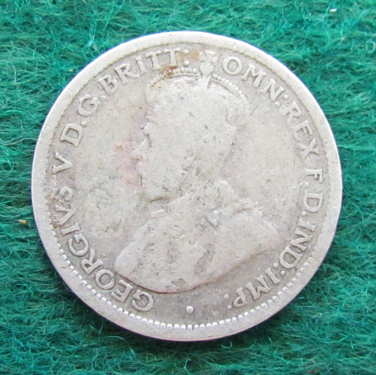 Australian 1921 6d Sixpence King George V Coin - Circulated