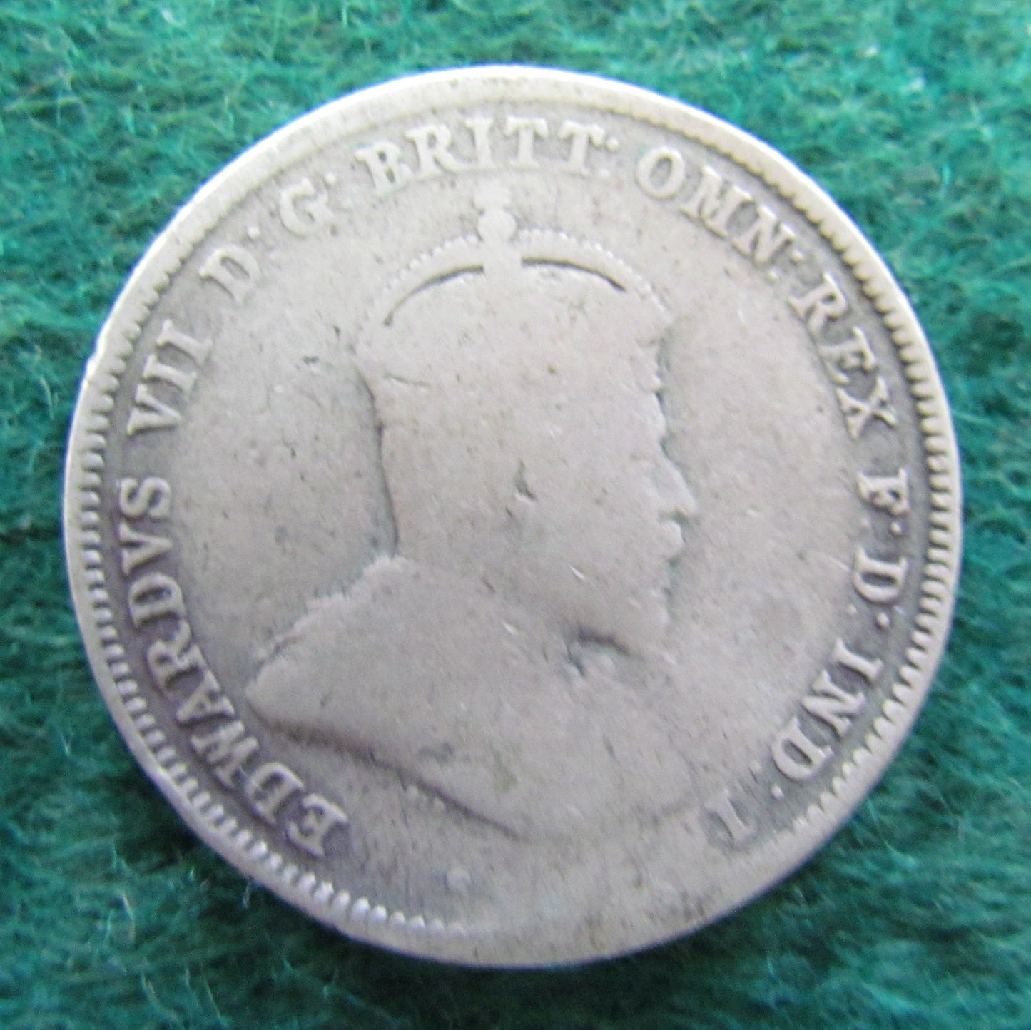 Australian 1910 1/- 1 Shilling Coin King Edward VII Circulated