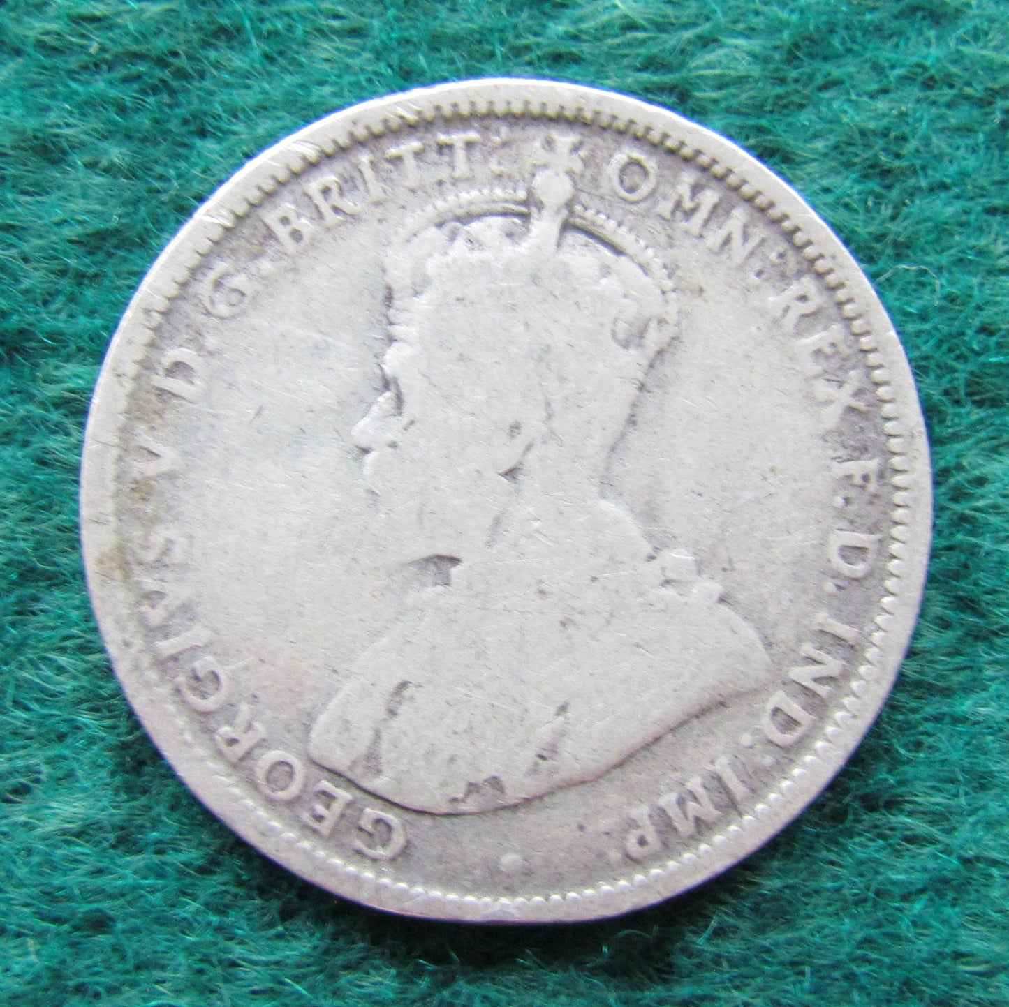 Australian 1911 1/- 1 Shilling Coin King George V Circulated