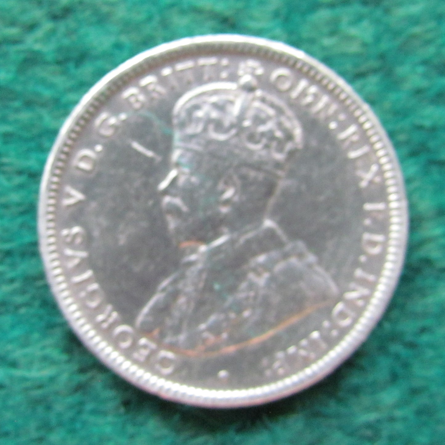 Australian 1918 M 1/- 1 Shilling King George V Coin Circulated