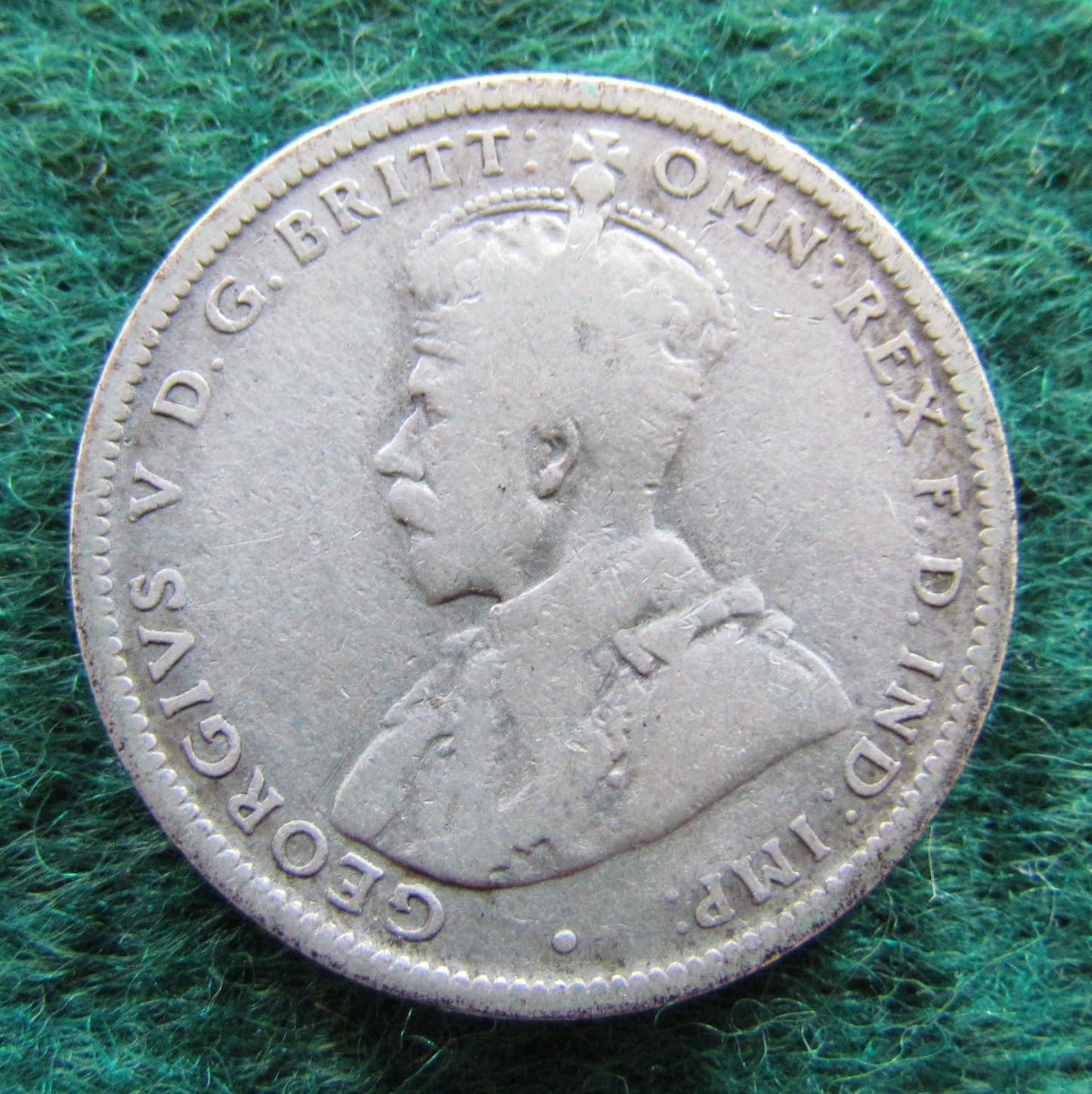 Australian 1921 1/- 1 Shilling Coin King George V Circulated