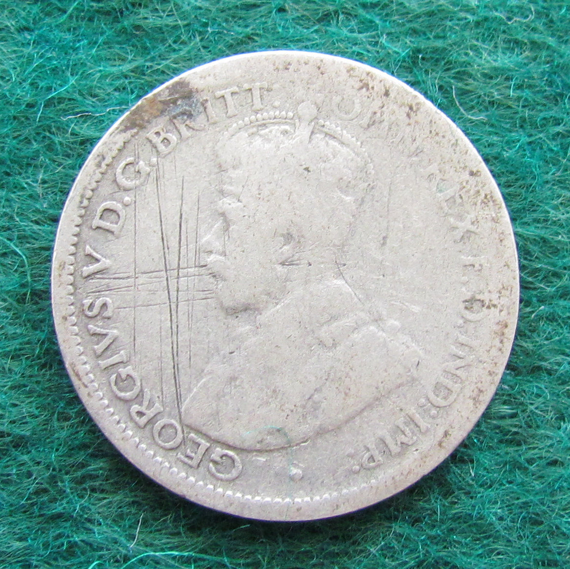 Australian 1921 6d Sixpence King George V Coin - Circulated