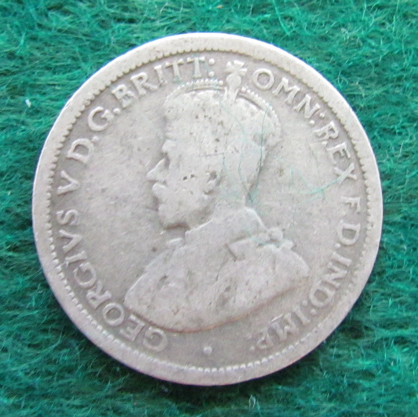 Australian 1922 6d Sixpence King George V Coin - Circulated