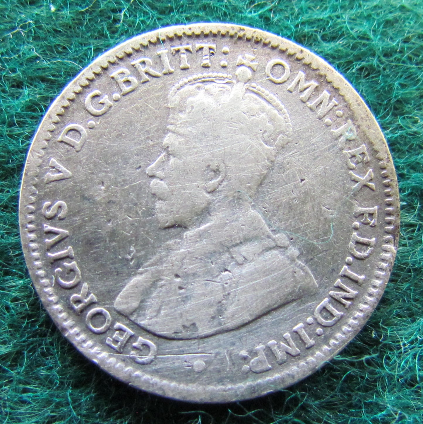 Australian 1922 3d Three Pence King George V Coin