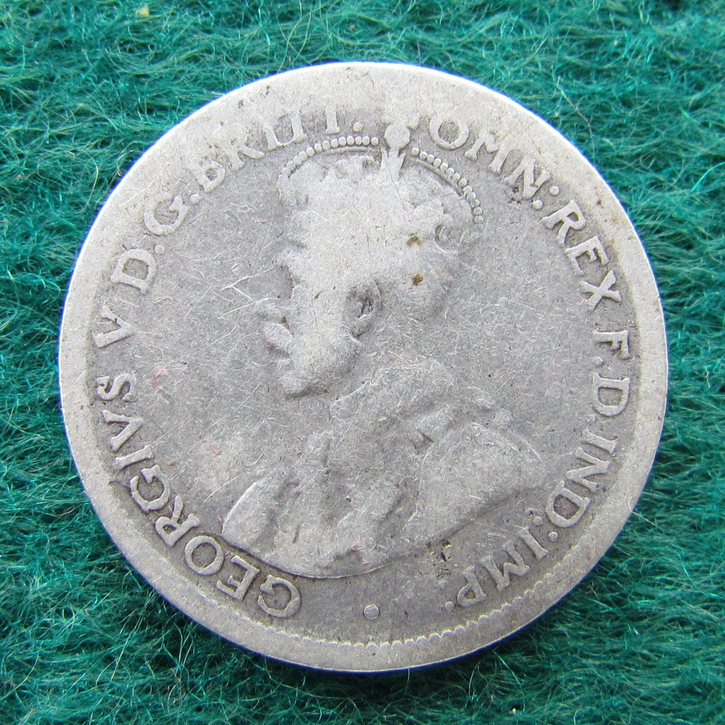 Australian 1923 6d Sixpence King George V Coin - Circulated